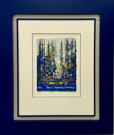 Serigrafia sobre papal V/XXV, mancha 39x29 cm, dimensão com moldura 96x82 cm