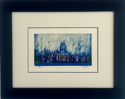 Serigrafia sobre papel 122/150, Mancha 22x39 cm, Dimensão com moldura 68x85 cm