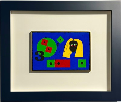 Guache sobre papel artesanal 19x29 cm, Dimensão com moldura 50x60 cm